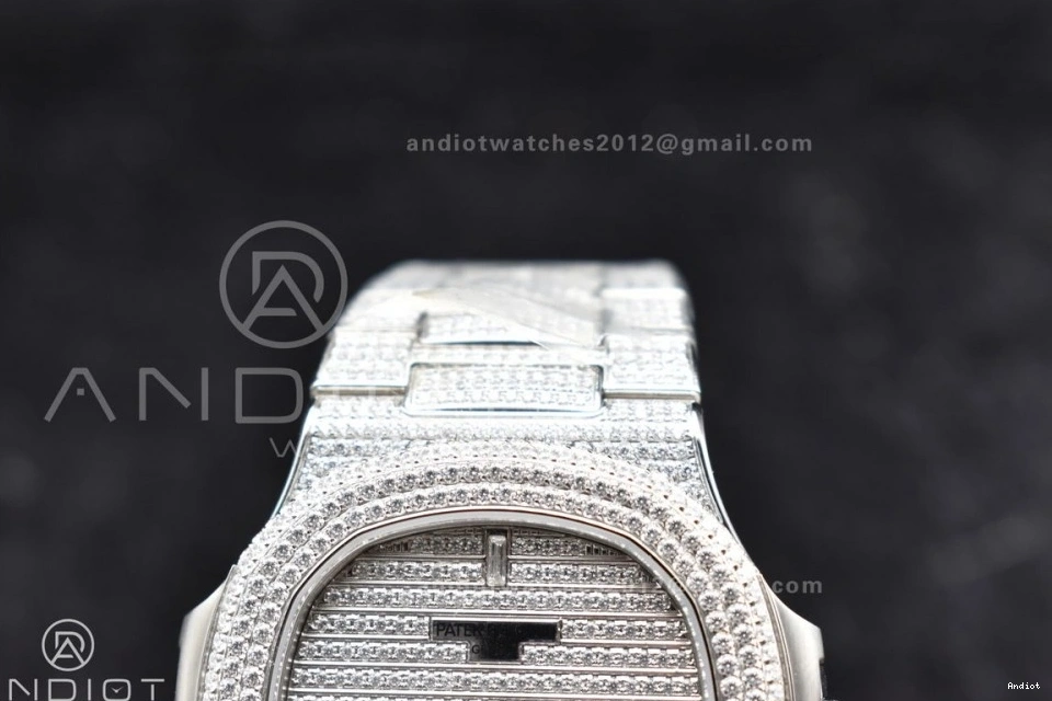 SS Diamonds Bezel Dial Bracelet & Diamonds Nautilus 5711 on A324 Full TWF 0123